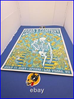 Dead & Company Sphere Foil Poster July 11th SE 456/835 2024 Free Shipping
