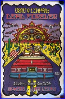 Dead & Company Sphere Las Vegas July 4 5 6 2024 Chris Dyer Poster LE 484/485