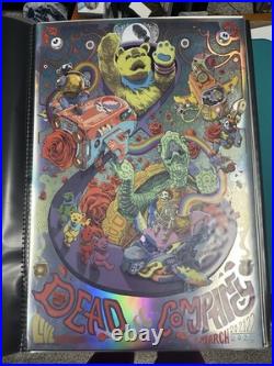 Dead & Company Sphere March 20, 21, 22 Foil Poster Dave Kloc