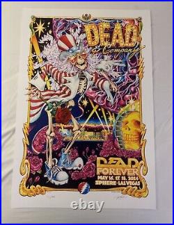 Dead & Company Sphere Poster AJ Mashtay 5/16,17,18 2024 141/1000 24x36 numbered