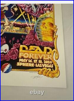 Dead & Company Sphere Poster AJ Mashtay 5/16,17,18 2024 141/1000 24x36 numbered