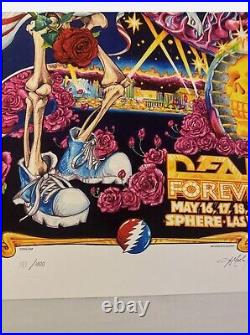 Dead & Company Sphere Poster AJ Mashtay 5/16,17,18 2024 141/1000 24x36 numbered