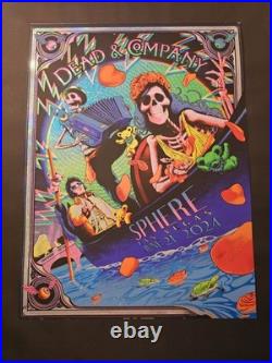 Dead & Company Sphere Vegas Foil Poster 6/21/24 Dave Merrell Printer's Proof