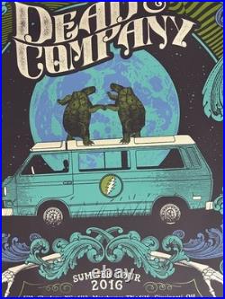 Dead & Company Summer Tour 2016 Poster Dancing Turtle Grafed Dead Bus 24 x 18