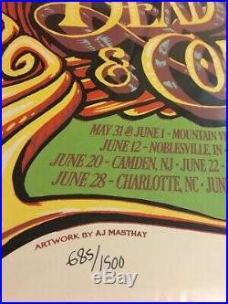 Dead & Company Summer Tour 2019 Poster AJ Masthay Signed & Numbered Grateful