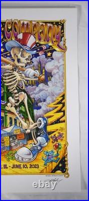 Dead & Company The Final Tour 2023 Poster, Chicago IL, AJ Masthay S/N 3054/3500