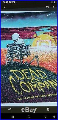 Dead & Company The Gorge 2019 Official Poster Grateful Dead And Bob Weir