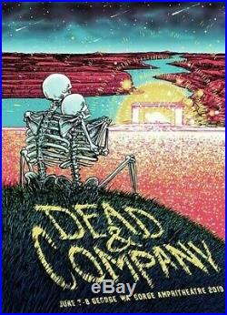 Dead & Company The Gorge 2019 Official Poster Grateful Dead And Bob Weir