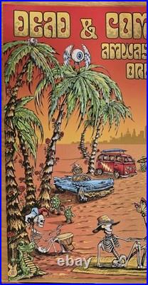 Dead & Company Uncut Concert Poster 2017 FLORIDA Miami + Orlando DuBois VERYRARE