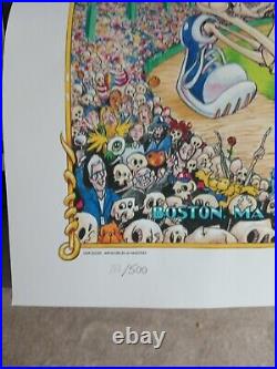 Dead & Company Uncut Poster 2023 Fenway Park Boston AJ Masthay #182/500