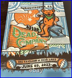 Dead & Company VIP 2023 POSTER Pittsburgh Star Lake Burgettstown #89 of 700