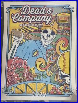 Dead & Company VIP Gig Poster CitiField NY 2023 Baseball Skeleton NIGHT 1 Print