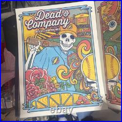 Dead & Company VIP Gig Poster CitiField NY 2023 Baseball Skeleton NIGHT 1 Print