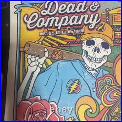 Dead & Company VIP Gig Poster CitiField NY 2023 Baseball Skeleton NIGHT 1 Print