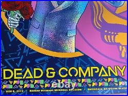 Dead & Company VIP Nassau NY NOV 5 2019 N1 Rainbow Foil Print Poster S/N #/500