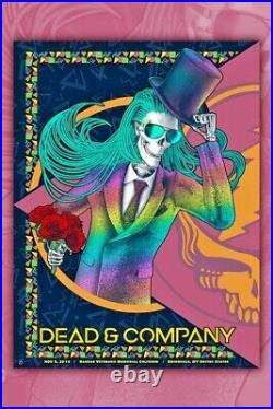 Dead & Company VIP Nassau NY NOV 5 2019 N1 Rainbow Foil Print Poster S/N #/500