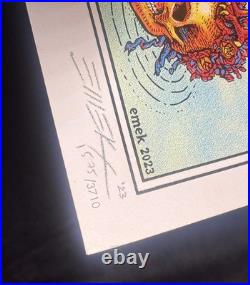 Dead & Company VIP Poster EMEK Hand Signed BIRDS OF A FEATHER Match Butterflies