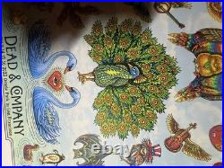 Dead & Company VIP Poster EMEK Hand Signed BIRDS OF A FEATHER Match Butterflies