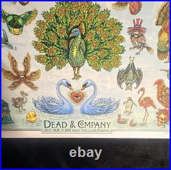 Dead & Company VIP Poster EMEK Hand Signed BIRDS OF A FEATHER Match Butterflies