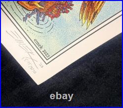 Dead & Company VIP Poster EMEK Hand Signed BIRDS OF A FEATHER Match Butterflies