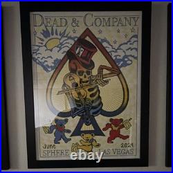 Dead & Company VIP Poster June 20th-22nd 2024 Sphere Vegas Frame Not Include