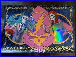 Dead & Company VIP Poster Print Diptych Set Of 2 Nassau NY 2019 FOIL Signed X500