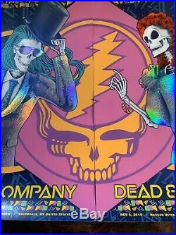 Dead & Company VIP Poster Print Diptych Set Of 2 Nassau NY 2019 FOIL Signed X500