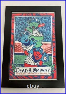 Dead & Company Wrigley Field June 30 2017 Poster Framed