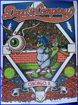 Dead & Company Wrigley field Poster 2021 9/17 chicago concert tour cubs baseball