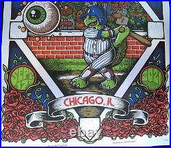 Dead & Company Wrigley field Poster 2021 9/17 chicago concert tour cubs baseball