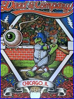 Dead & Company Wrigley field Poster 2021 9/17 chicago concert tour cubs baseball