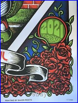 Dead & Company Wrigley field Poster 2021 9/17 chicago concert tour cubs baseball