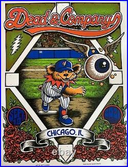 Dead & Company Wrigley field Poster 2021 9/18 chicago concert night 2