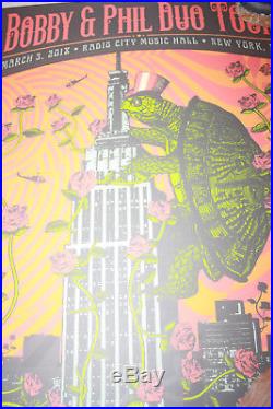 Dead Duo #ed Poster Radio City Bob Weir Phil Lesh Large 2 Night Grateful Dead