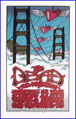 Dead & Friends Poster 2003 Valentine Original Silkscreen Signed by Gary Houston