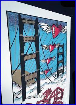 Dead & Friends Poster 2003 Valentine Original Silkscreen Signed by Gary Houston