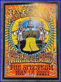 Dead Philadelphia Pa 2009 Biffle Concert Poster Grateful Original Silkscreen