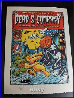 Dead and Company 10/31/19 NYC MSG Poster AE #/100 AJ MASTHAY BERTHA DOODLE