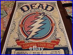 Dead and Company 2016 Summer Tour Poster, limited edition numbered