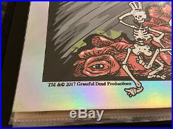 Dead and Company 2017 SIGNED Poster Capital One Arena Washington DC Rainbow Foil