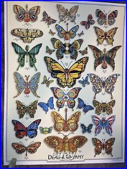 Dead & and Company 2019 Summer Tour Poster Butterflies Original S/N By Emek
