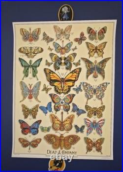 Dead & and Company 2019 Tour Poster Butterflies Signed Emek 6867/9050 Free Shi