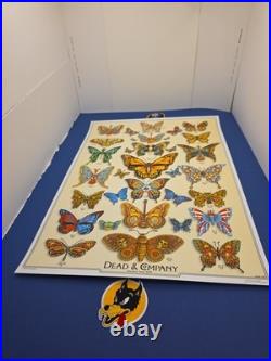 Dead & and Company 2019 Tour Poster Butterflies Signed Emek 6867/9050 Free Shi Dead & and Company 2019 Tour Poster Butterflies Signed Emek 6867/9050 Free Shi