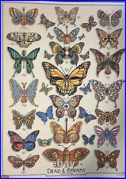 Dead & and Company 2019 Tour Poster Butterflies Signed Emek-Mint