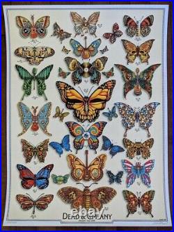 Dead and Company 2019 VIP Poster EMEK Butterflies Signed Numbered Print Mint