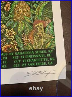 Dead and Company 2021 Tour VIP Poster signed & hand #d by EMEK 9/3 #1920