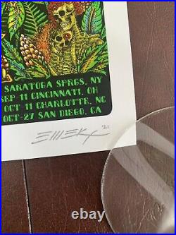 Dead and Company 2021 Tour VIP Poster signed & hand #d by EMEK 9/3 #1921