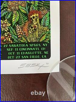 Dead and Company 2021 Tour VIP Poster signed & hand #d by EMEK 9/3 #1923