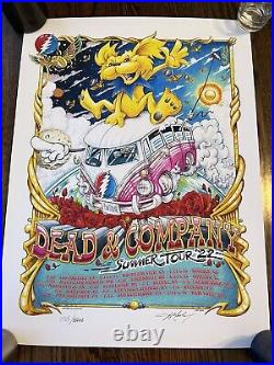 Dead and Company 2022 VIP Summer Tour Poster AJ Masthay Signed #7569