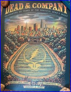 Dead and Company 60th Golden Gate 2025 FOIL DAY 2 Concert Poster